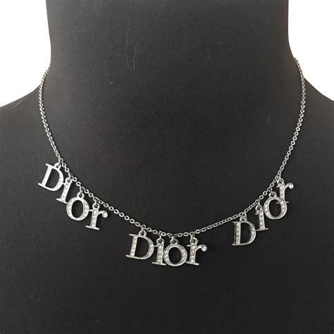 collier dior femme argent|dior collier femme de luxe.